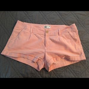 American Eagle Peach pin striped shorts
